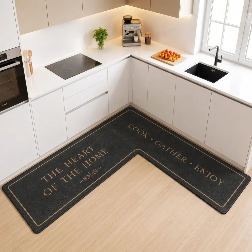 Alfombra de Cocina Antideslizante, Absorbente y Resistente a las Manchas
