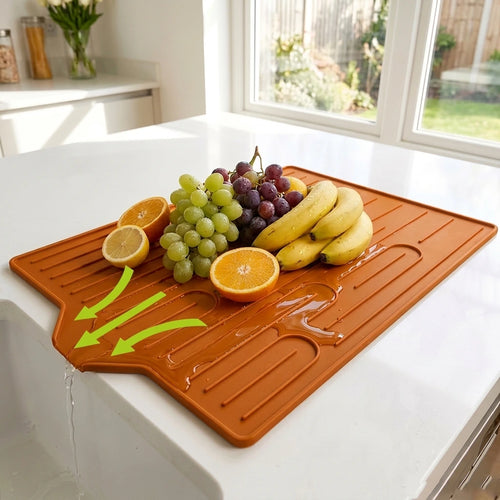 Alfombrilla de Silicona para Escurrir Platos y Alimentos