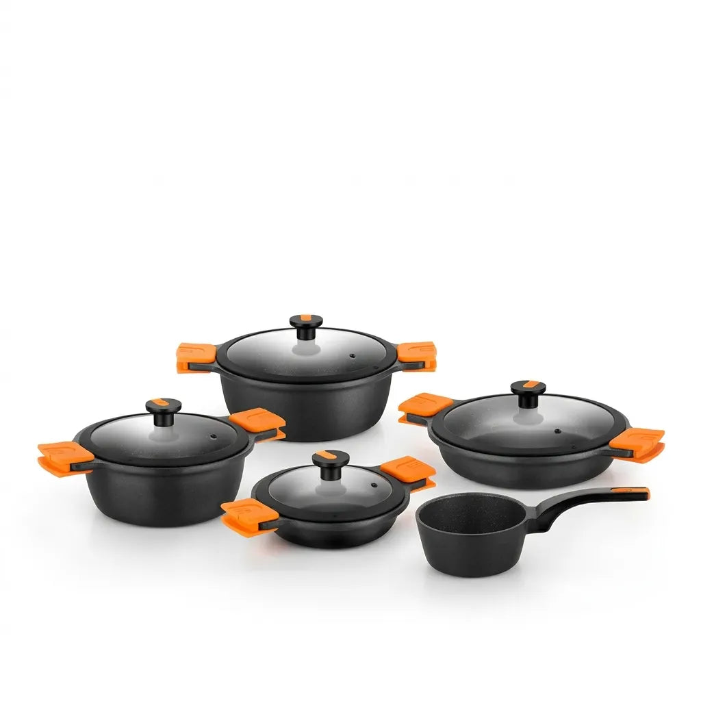 Set de Ollas y Sartenes Antiadherentes – 5 Piezas