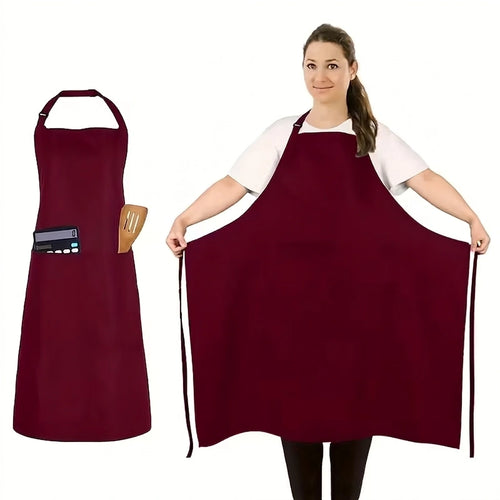 Delantal de Cocina con Bolsillo – Ajustable y Resistente al Agua
